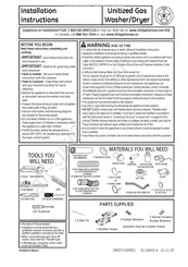 GE GTUN275GMWW Instrucciones De Instalación