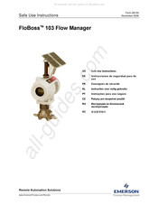 Emerson FloBoss 103 Instrucciones De Seguridad Para De Uso