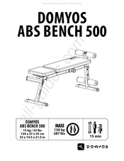 Domyos abS bench 500 Manual Del Usuario