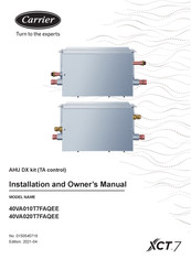 Carrier XCT 7 40VA020T7FAQEE Manual Del Propietario Y De Instalación