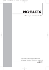 Noblex MM22CC Manual De Instrucciones, Garantia Y Listado De Servicios Tecnicos Autorizados