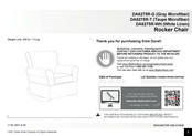 Dorel Home Products DA6275R-WH Manual De Instrucciones