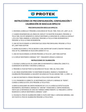 Protek BPK-5 Instrucciones De Preconfiguracion, Configuracion Y Calibracion