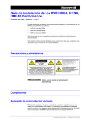 Honeywell DVR HRG16 Performance Guia De Instalacion