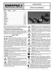 Enerpac E495 Manual Del Usuario