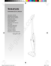 Taurus Unlimited 25.6 Lithium Manual Del Usuario