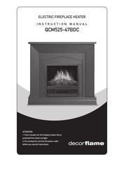 decorflame QCM525-47BDC Manual Del Usuario