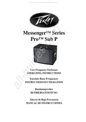 Peavey Messenger Pro Sub P Serie Manual De Instrucciones