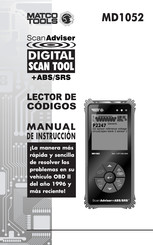 Matco Tools MD1052 Manual De Instrucciones