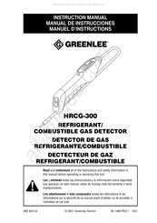 Greenlee HRCG-300 Manual De Instrucciones