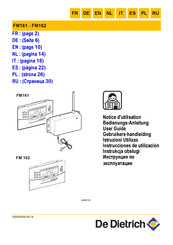 De Dietrich FM162 Instrucciones De Utilizacion