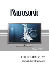 Microsonic LED39LE39D3 Manual De Instrucciones