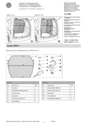 Volkswagen Zubehör 2K0 017 221 Instrucciones De Montaje