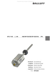 Balluff BTL7-S5 Serie Instrucciones Breves