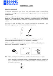 Hanna Instruments HI 96800 Guía Rápida