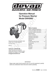 DeVillbiss devap DVH3000 Manual De Operación