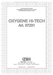 Gessi OXYGENE HI-TECH 37231 Manual Del Usuario