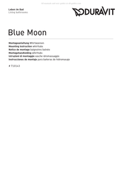 DURAVIT Blue Moon 710143 Instrucciones De Montaje