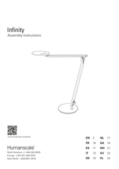 Humanscale Infinity NF Serie Instrucciones