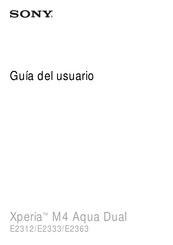 Sony E2312 Guia Del Usuario