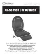 Wagan HealthMate Products All-Season Car Cushion Manual De Usuario