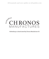 Chronos Manufactures R20900 Stavanger Manual De Instrucciones / Garantía Internacional