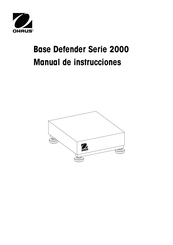 Ohaus 2000 Serie Manual De Instrucciones