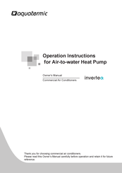 aquatermic inverter Manual Del Usuario