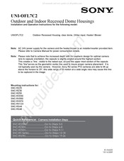 Sony UNI-OFL7C2 Serie Instrucciones De Instalación Y De Operación