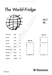 Dometic RGE 300 Instrucciones De Uso E Instalación