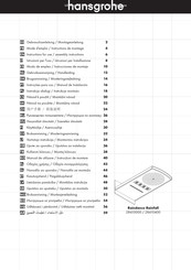 Hansgrohe Raindance Rainfall 28410000 Modo De Empleo/Instrucciones De Montaje