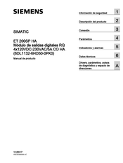 Siemens SIMATIC ET 200SP HA Manual De Producto