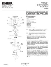 Kohler PROFILE K-9856 Instrucciones De Instalación