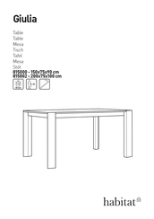 Habitat Giulia 815000 Manual Del Usuario