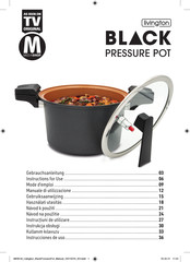 Livington Black Pressure Pot Instrucciones De Uso