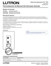 Lutron HRST-8ANS Guia De Inicio Rapido