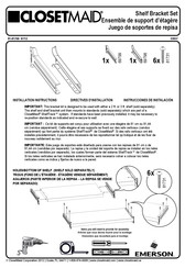 Emerson CLOSETMAID Guia De Inicio Rapido