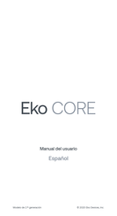 EKO CORE Manual Del Usuario