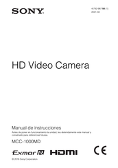 Sony MCC-1000MD Manual De Instrucciones