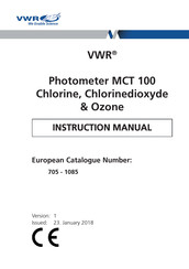 VWR International MCT 100 Manual De Instrucciones