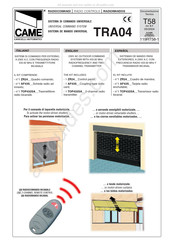 CAME TRA04 Manual Del Usuario