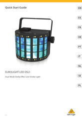 Behringer EUROLIGHT LED DSL1 Guia De Inicio Rapido