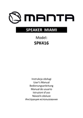 Manta MIAMI SPK416 Manual De Usuario