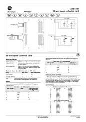 GE ARITECH ATS1820 Guia De Inicio Rapido