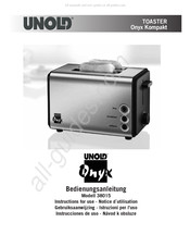 Unold ONYX KOMPAKT Instrucciones De Uso