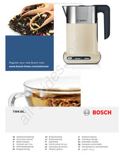 Bosch TWK 86 Serie Instrucciones De Uso