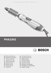 Bosch PHA2302 Instrucciones De Uso