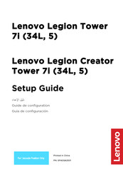 Lenovo Legion Tower 7i Guía De Configuración