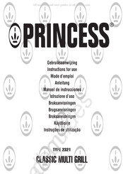 Princess 2321 Manual De Instrucciones