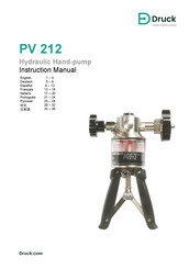 Druck PV 212 Manual De Instrucciones